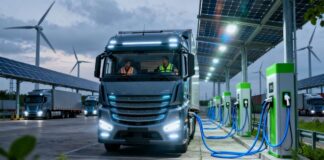 TotalEnergies va déployer des bornes de recharge pour les camions électriques en France et en Belgique