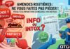 Pénalités & Infractions au Code de la route (Info ou Intox ?)… Ne vous faites pas piéger par ces Fake News
